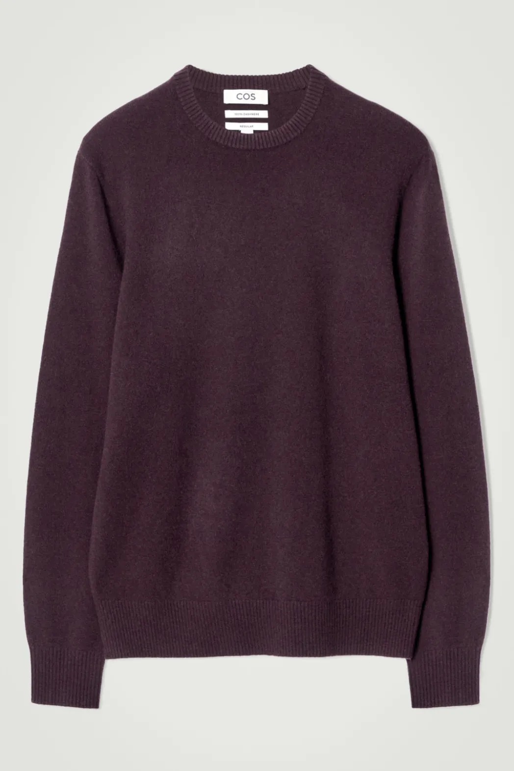 Outlet COS PURE CASHMERE SWEATER BURGUNDY