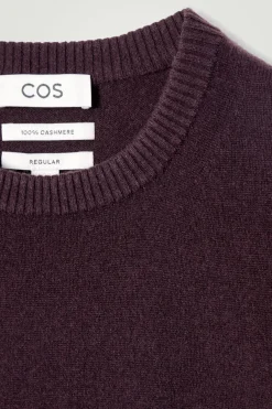 Outlet COS PURE CASHMERE SWEATER BURGUNDY