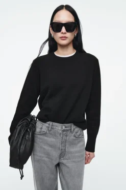 Best COS PURE CASHMERE SWEATER BLACK
