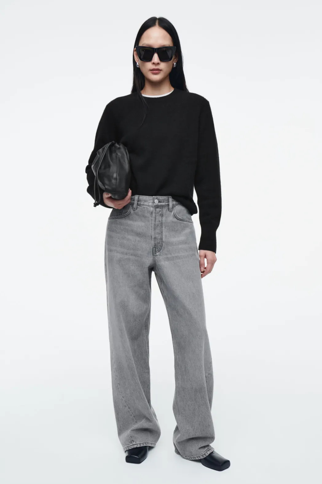 Best COS PURE CASHMERE SWEATER BLACK