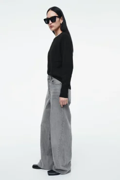 Best COS PURE CASHMERE SWEATER BLACK