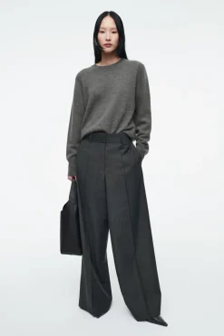 New COS PURE CASHMERE SWEATER GRAY