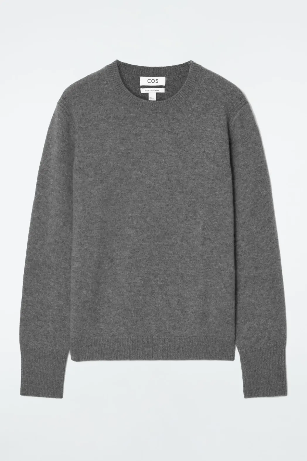 New COS PURE CASHMERE SWEATER GRAY
