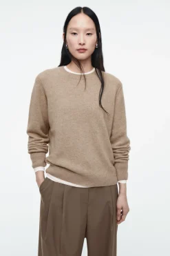 Hot COS PURE CASHMERE SWEATER BEIGE