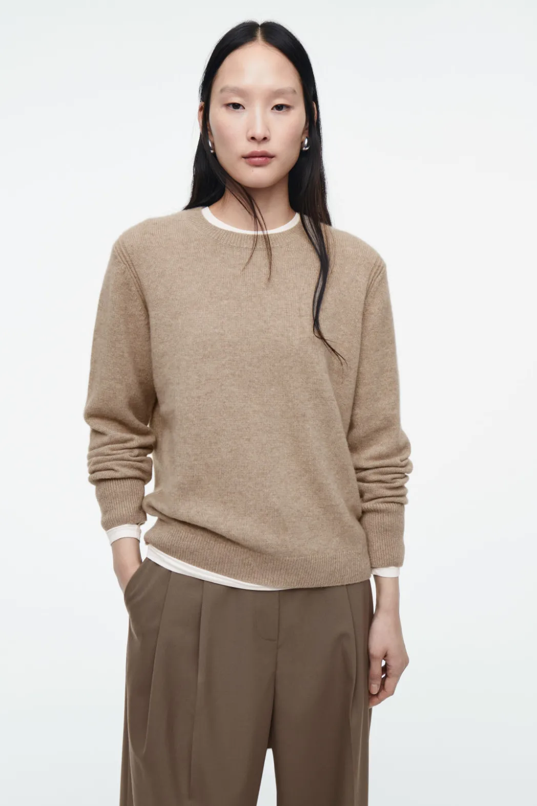 Hot COS PURE CASHMERE SWEATER BEIGE