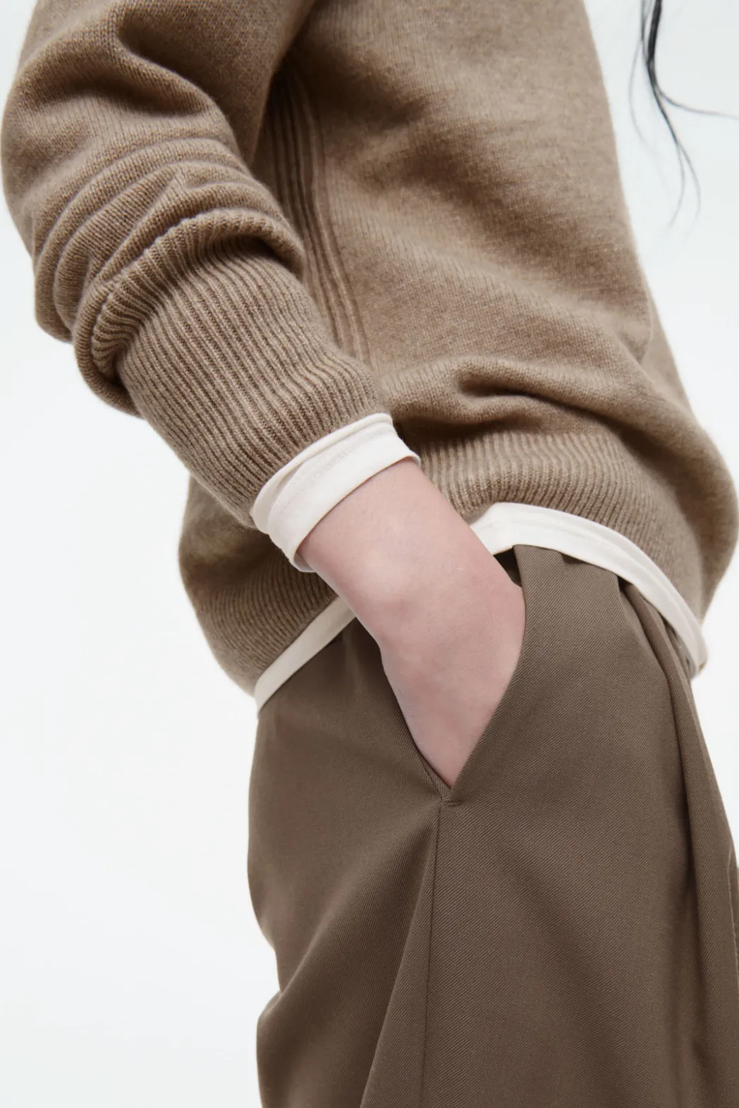 Hot COS PURE CASHMERE SWEATER BEIGE