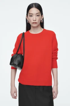 Online COS PURE CASHMERE SWEATER BRIGHT RED