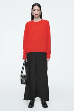 Online COS PURE CASHMERE SWEATER BRIGHT RED