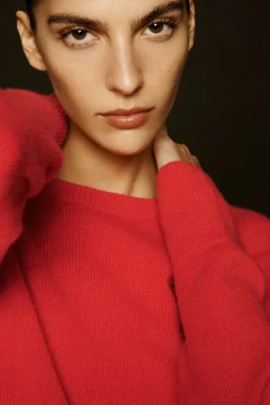 Online COS PURE CASHMERE SWEATER BRIGHT RED