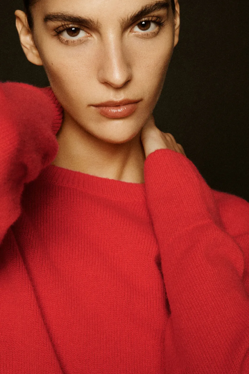Online COS PURE CASHMERE SWEATER BRIGHT RED