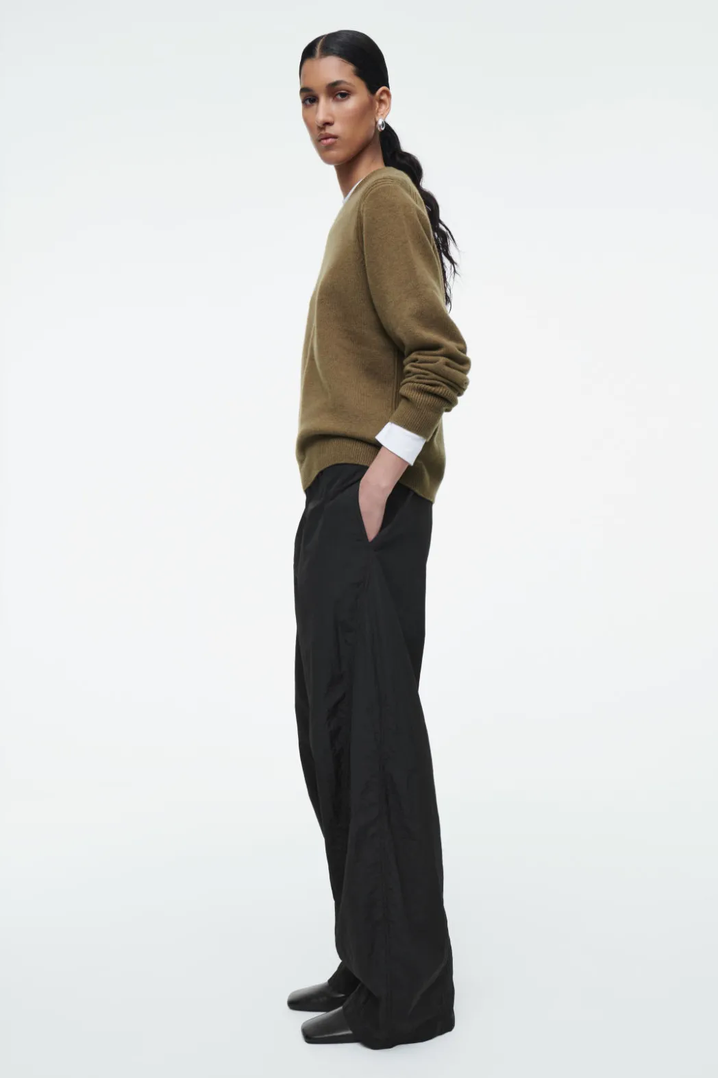 Best COS PURE CASHMERE SWEATER BROWN
