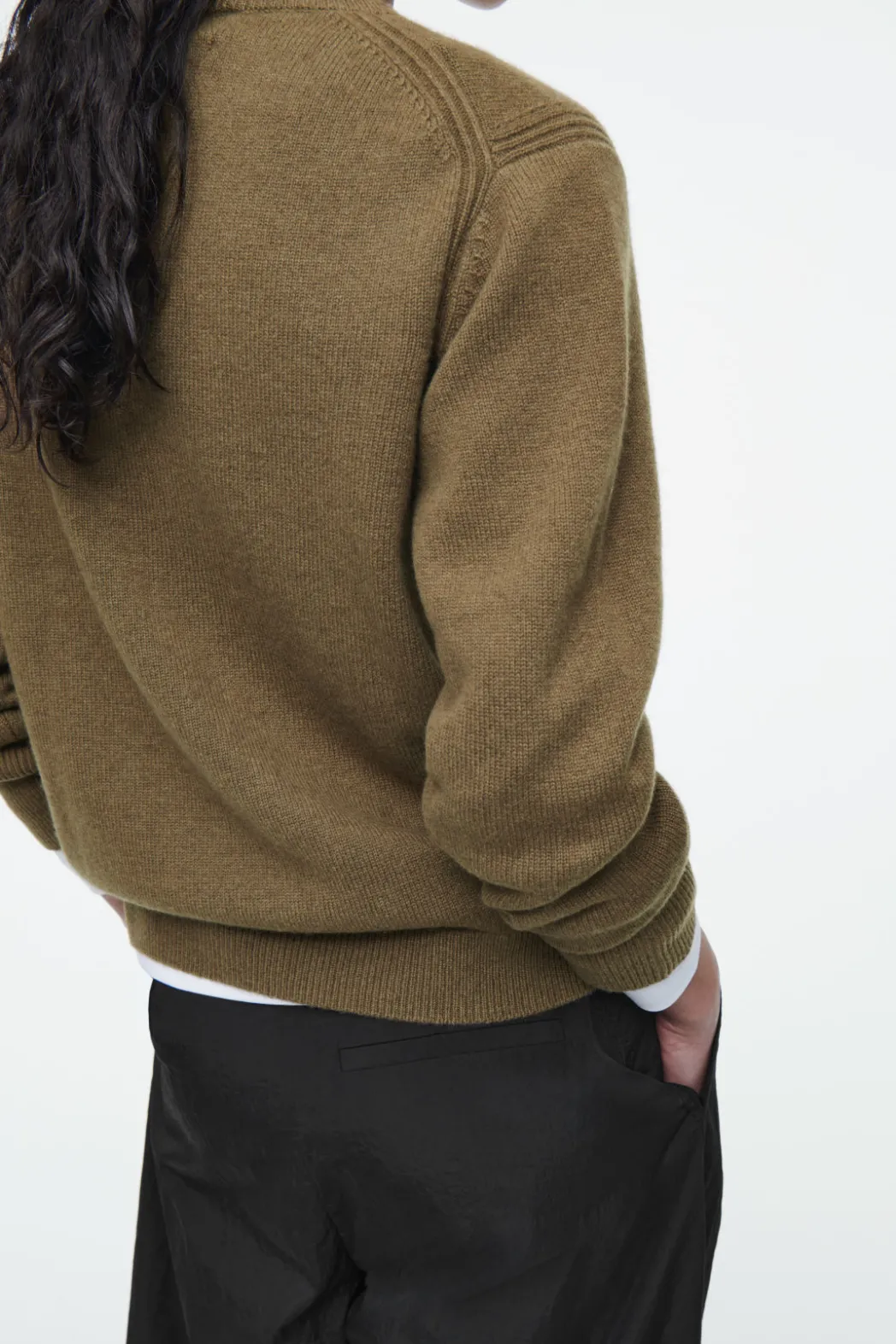 Best COS PURE CASHMERE SWEATER BROWN