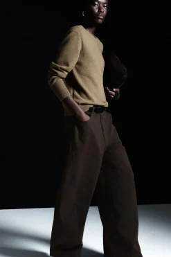 Best COS PURE CASHMERE SWEATER BROWN