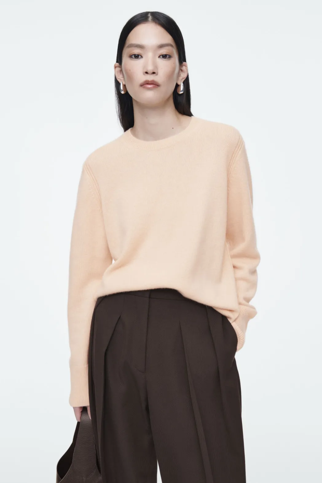 New COS PURE CASHMERE SWEATER APRICOT