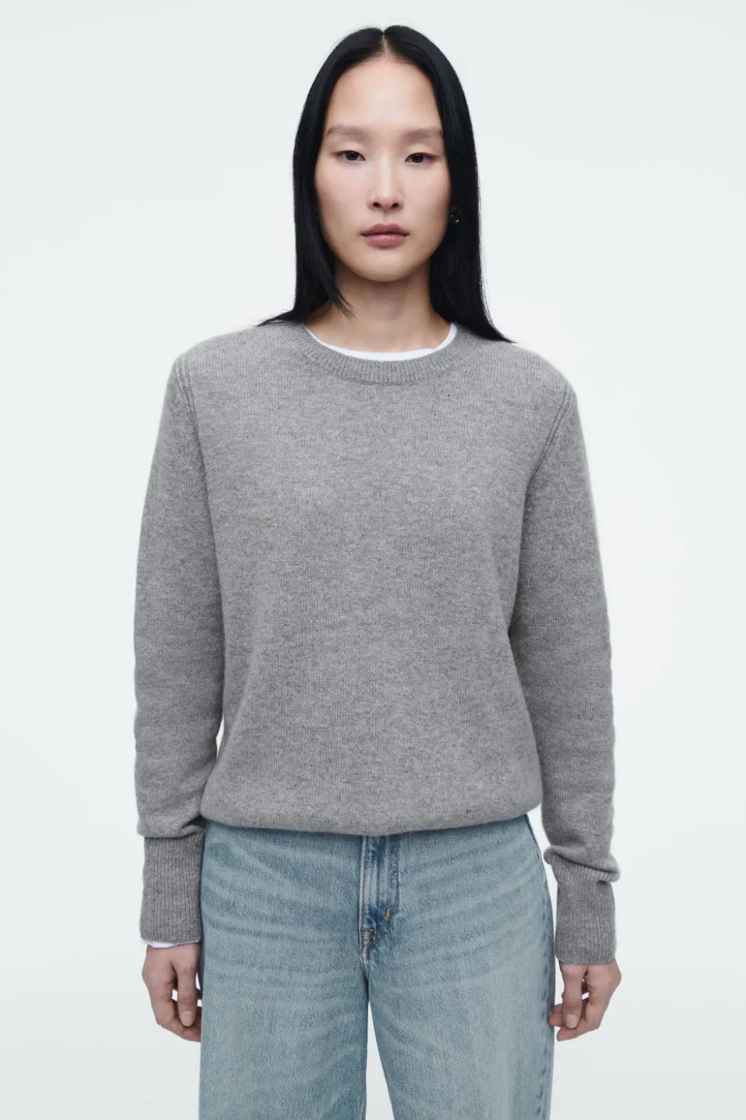 Online COS PURE CASHMERE SWEATER GRAY
