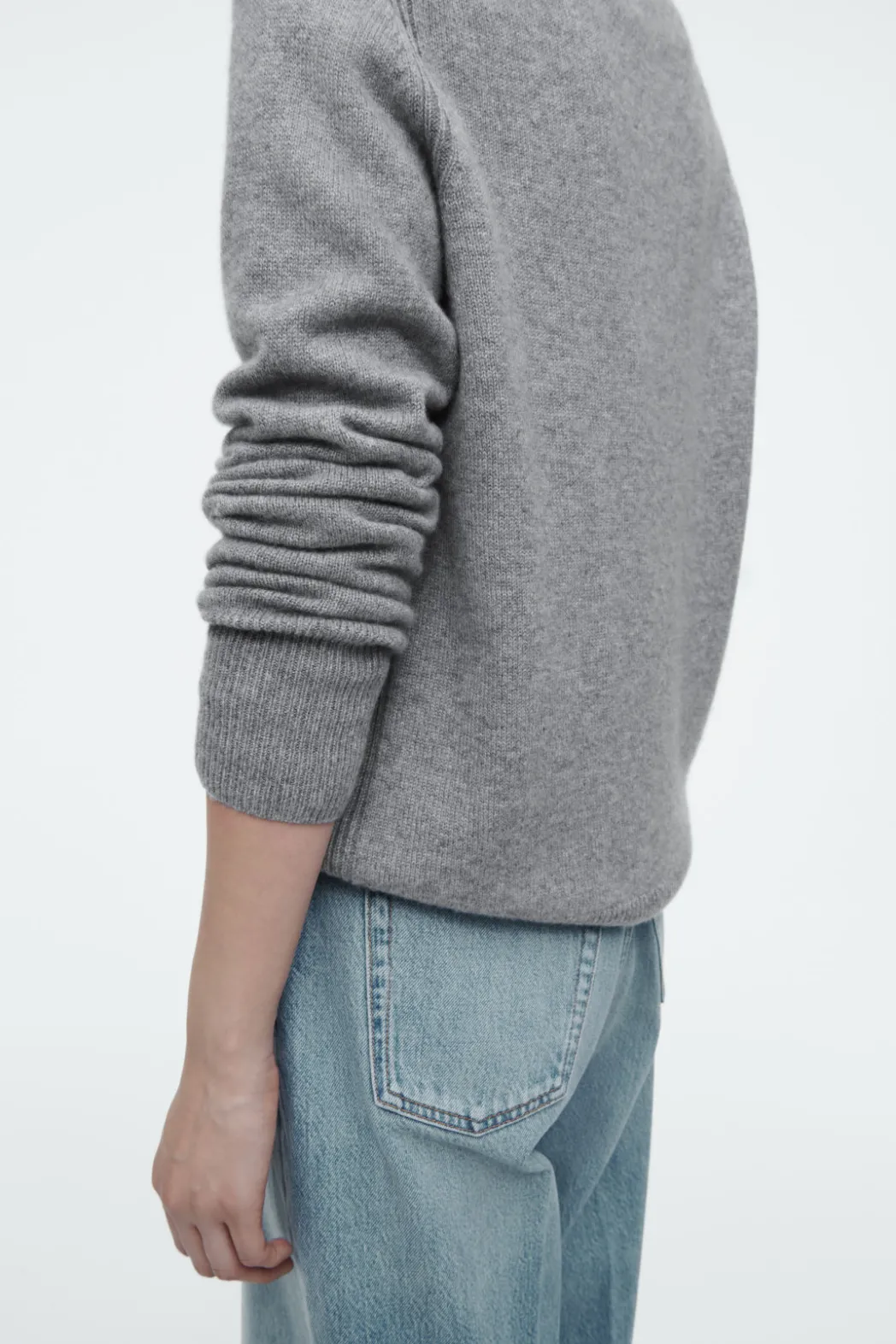 Online COS PURE CASHMERE SWEATER GRAY