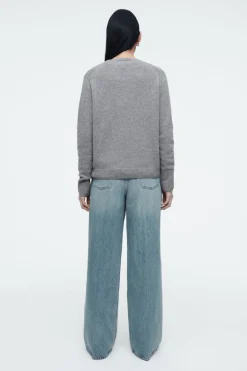 Online COS PURE CASHMERE SWEATER GRAY