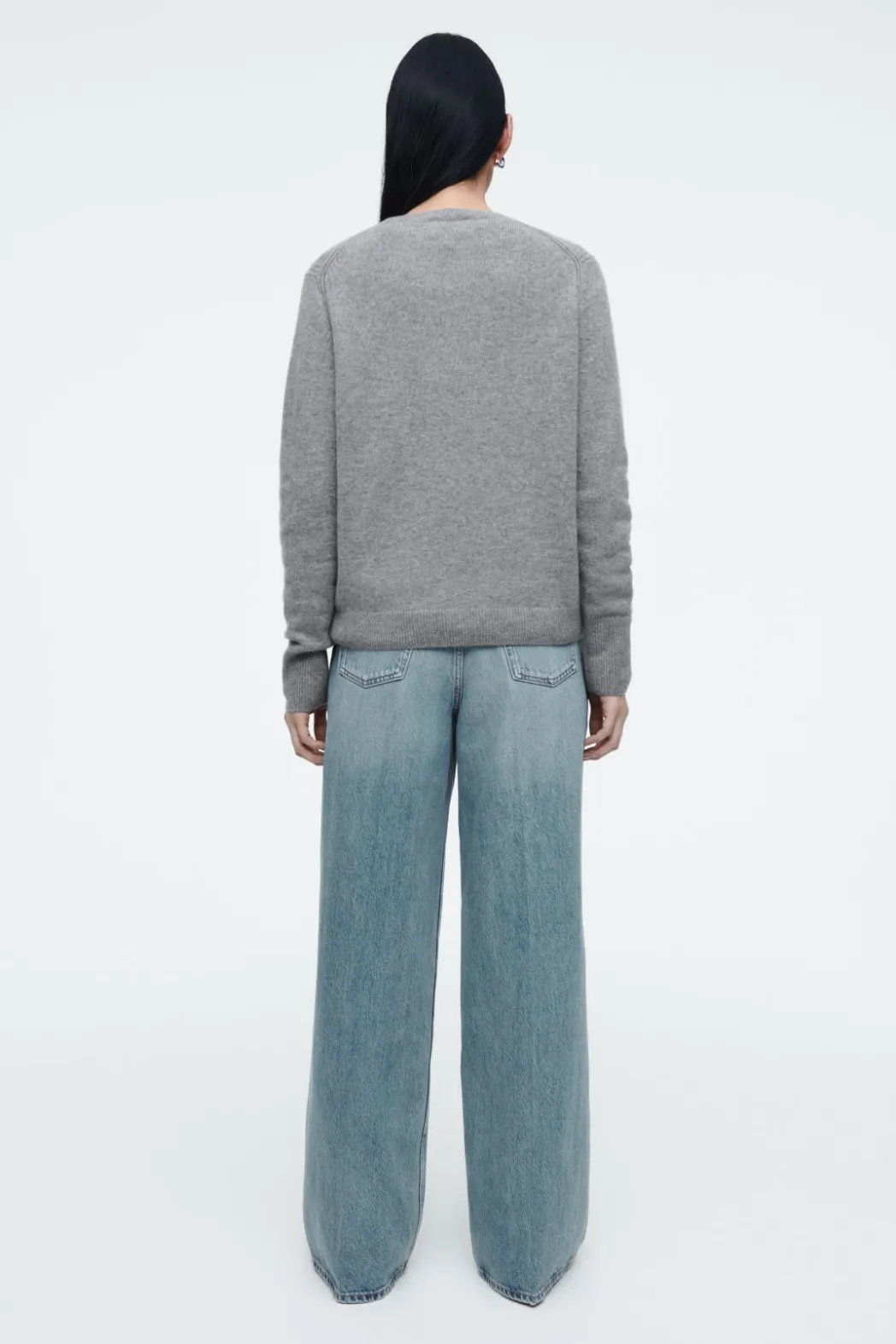 Online COS PURE CASHMERE SWEATER GRAY