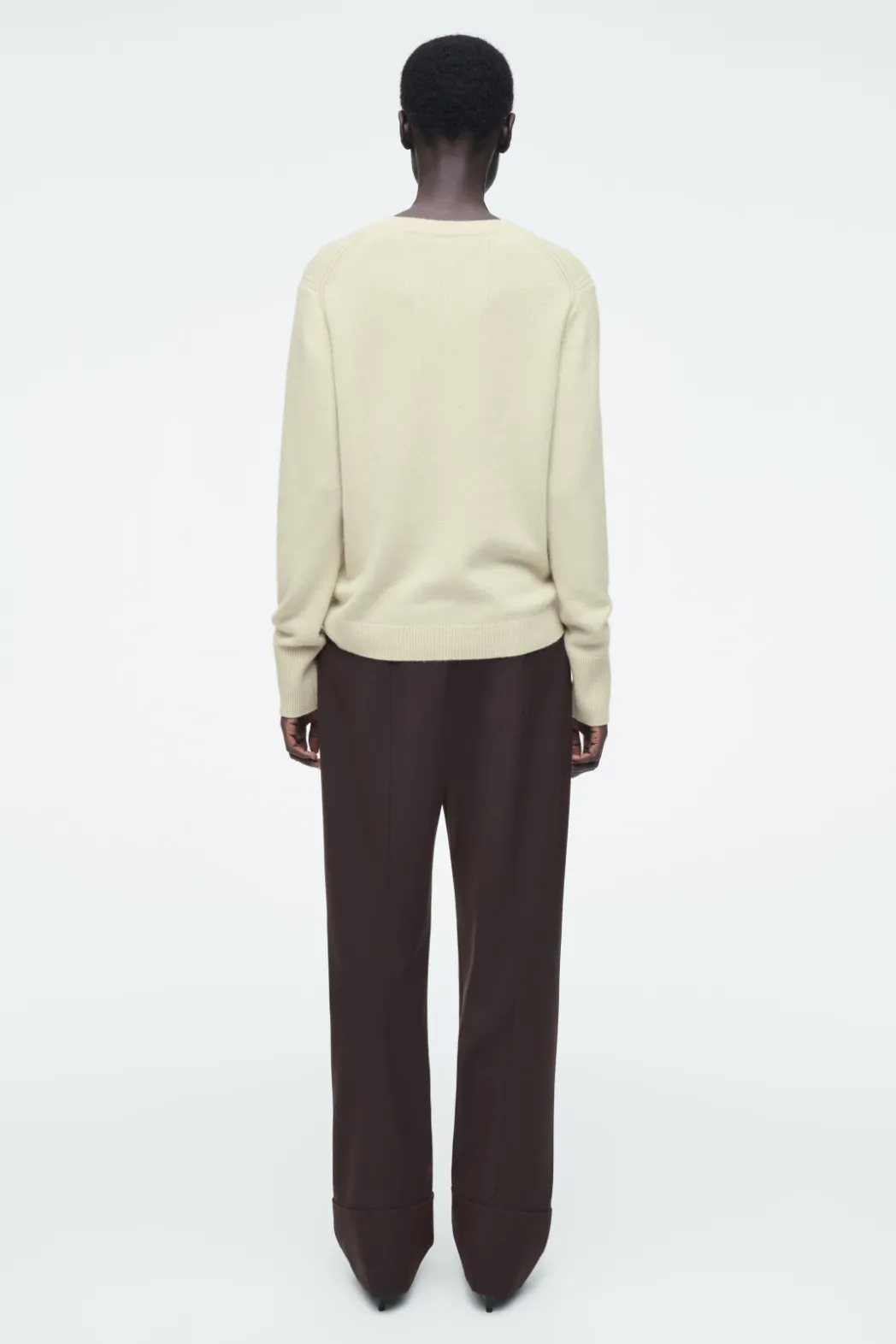 Online COS PURE CASHMERE SWEATER PALE GREEN