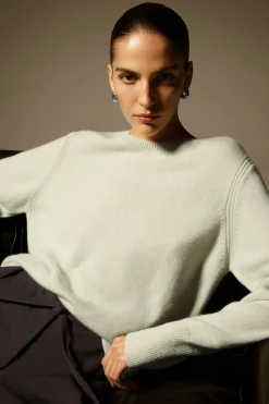 Online COS PURE CASHMERE SWEATER PALE GREEN