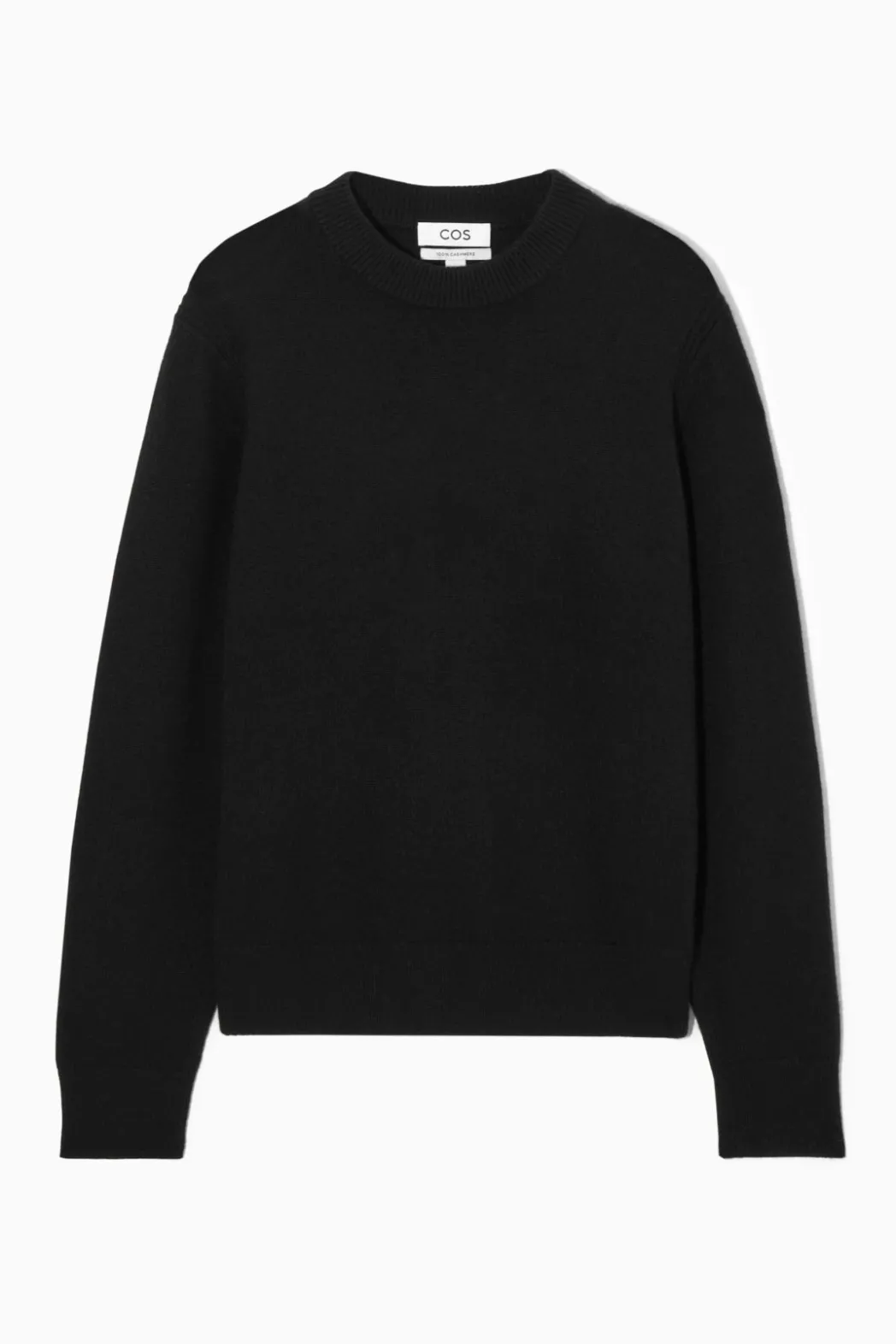 Discount COS PURE CASHMERE SWEATER BLACK