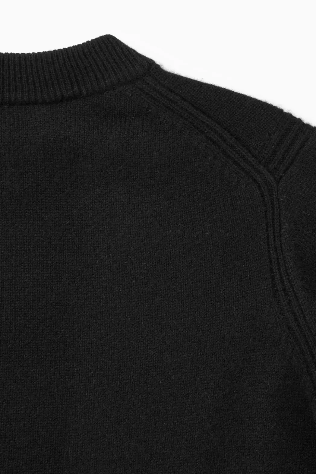Discount COS PURE CASHMERE SWEATER BLACK