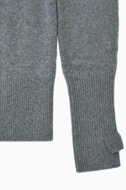 Online COS PURE CASHMERE TURTLENECK SWEATER GRAY