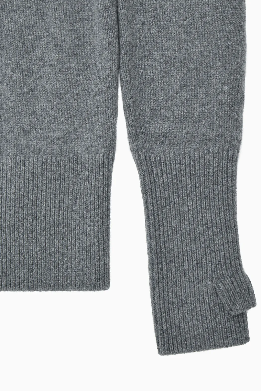 Online COS PURE CASHMERE TURTLENECK SWEATER GRAY