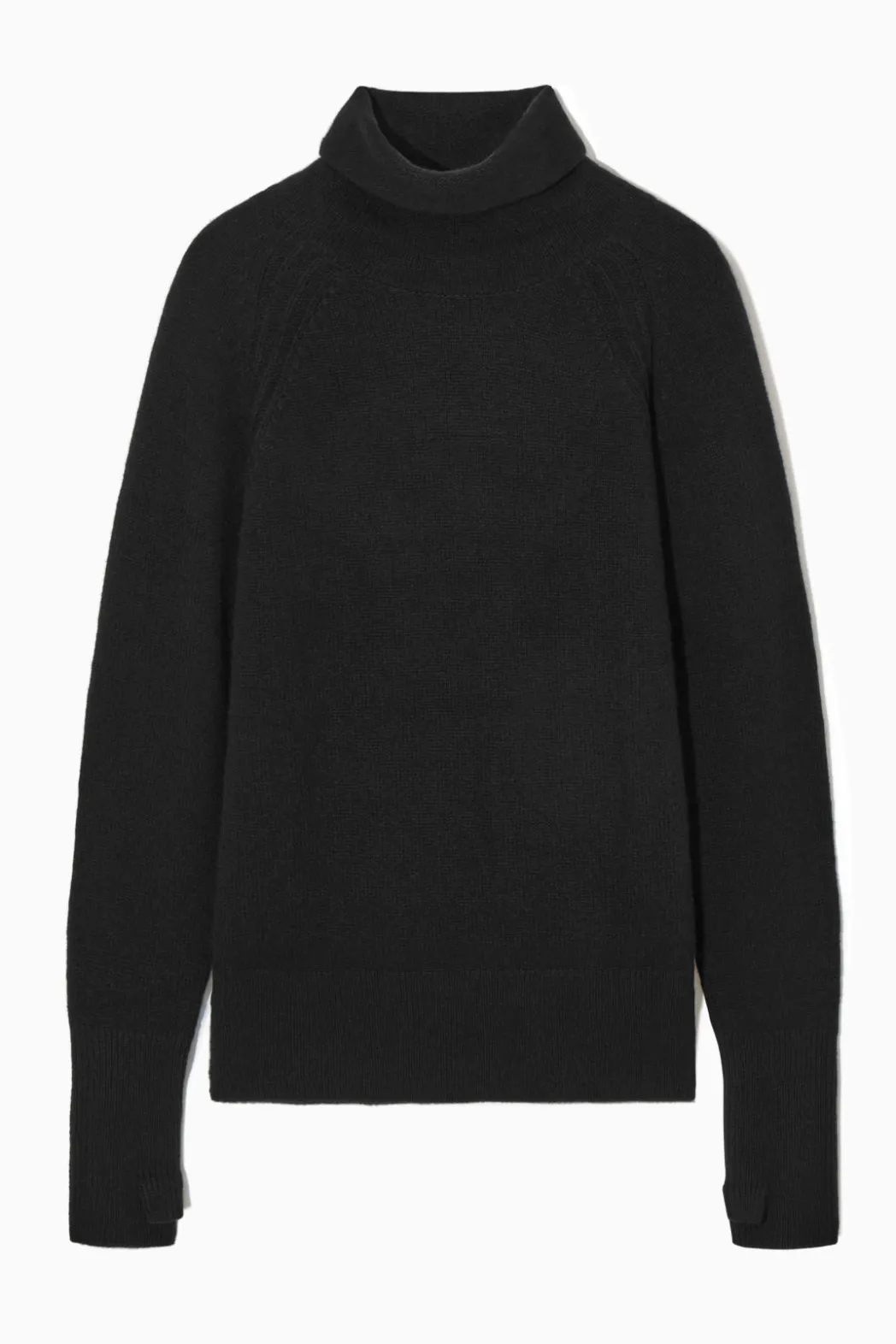 Outlet COS PURE CASHMERE TURTLENECK SWEATER BLACK