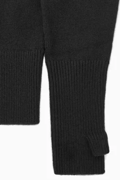 Outlet COS PURE CASHMERE TURTLENECK SWEATER BLACK