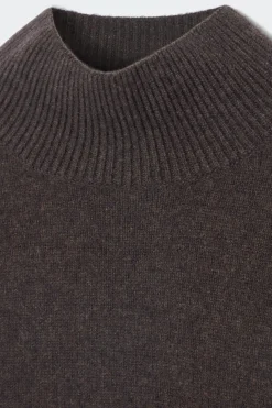 Outlet COS PURE CASHMERE TURTLENECK SWEATER DARK BROWN