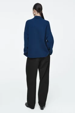 Sale COS PURE CASHMERE TURTLENECK SWEATER DARK BLUE