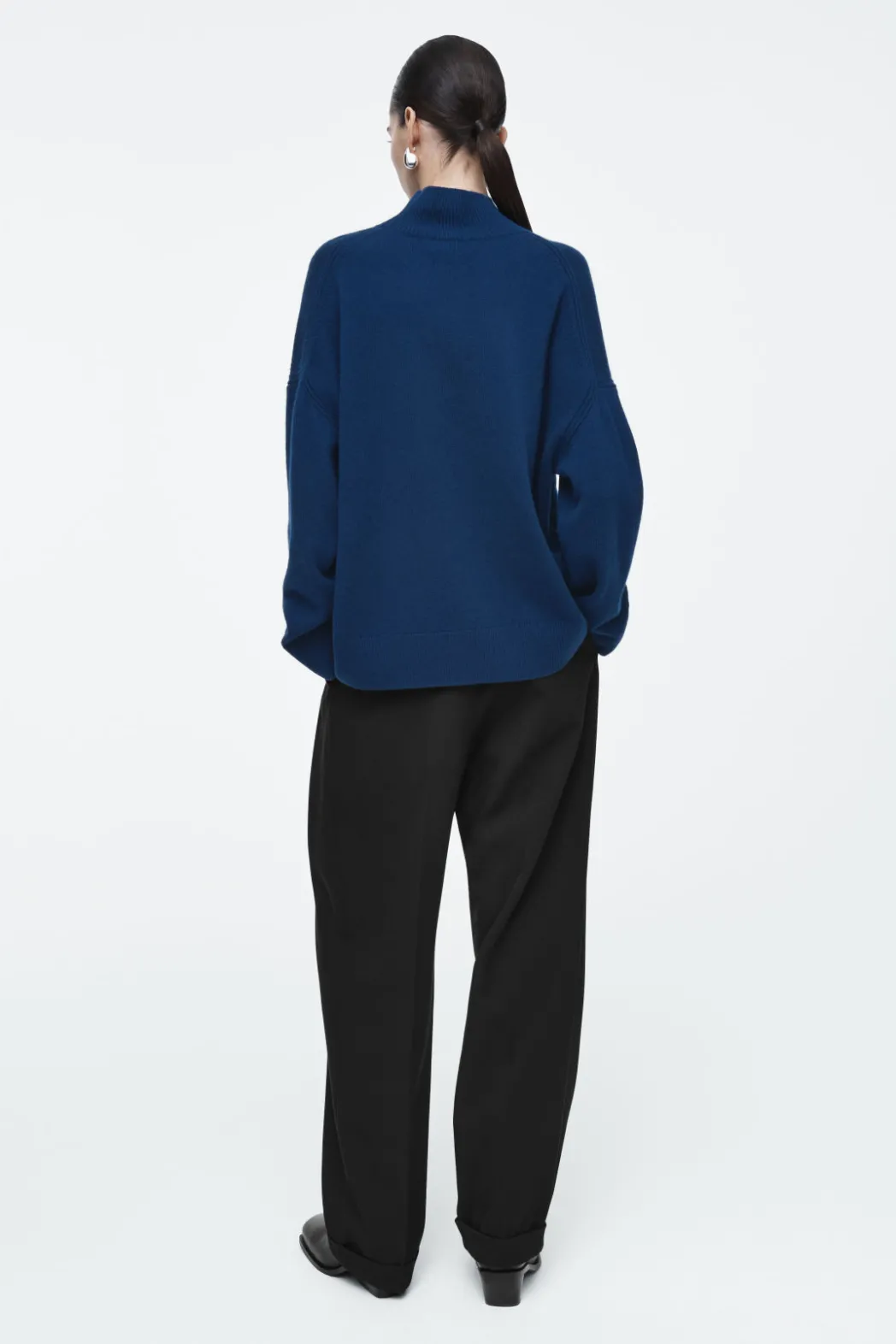 Sale COS PURE CASHMERE TURTLENECK SWEATER DARK BLUE