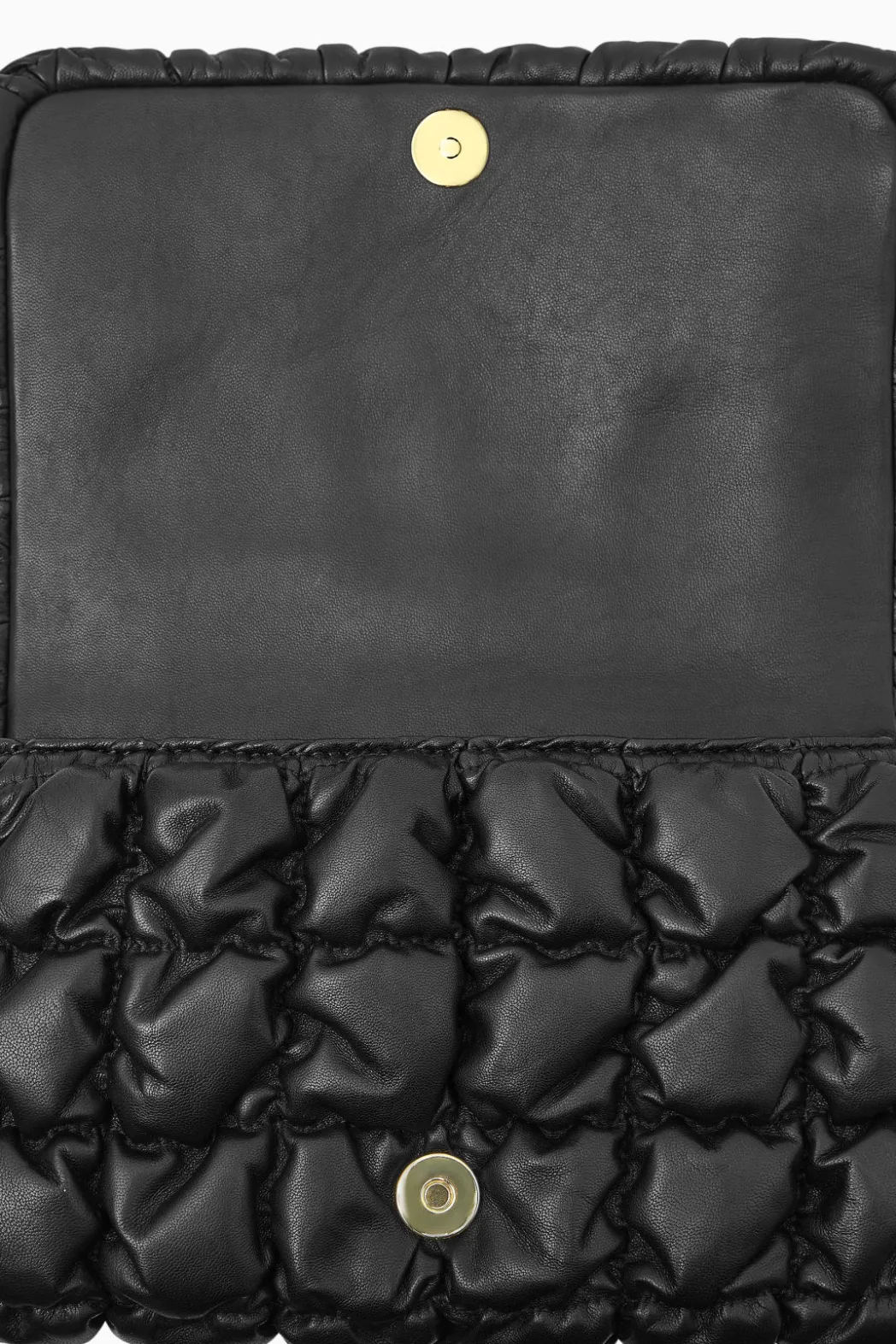 Hot COS QUILTED CROSSBODY - LEATHER BLACK