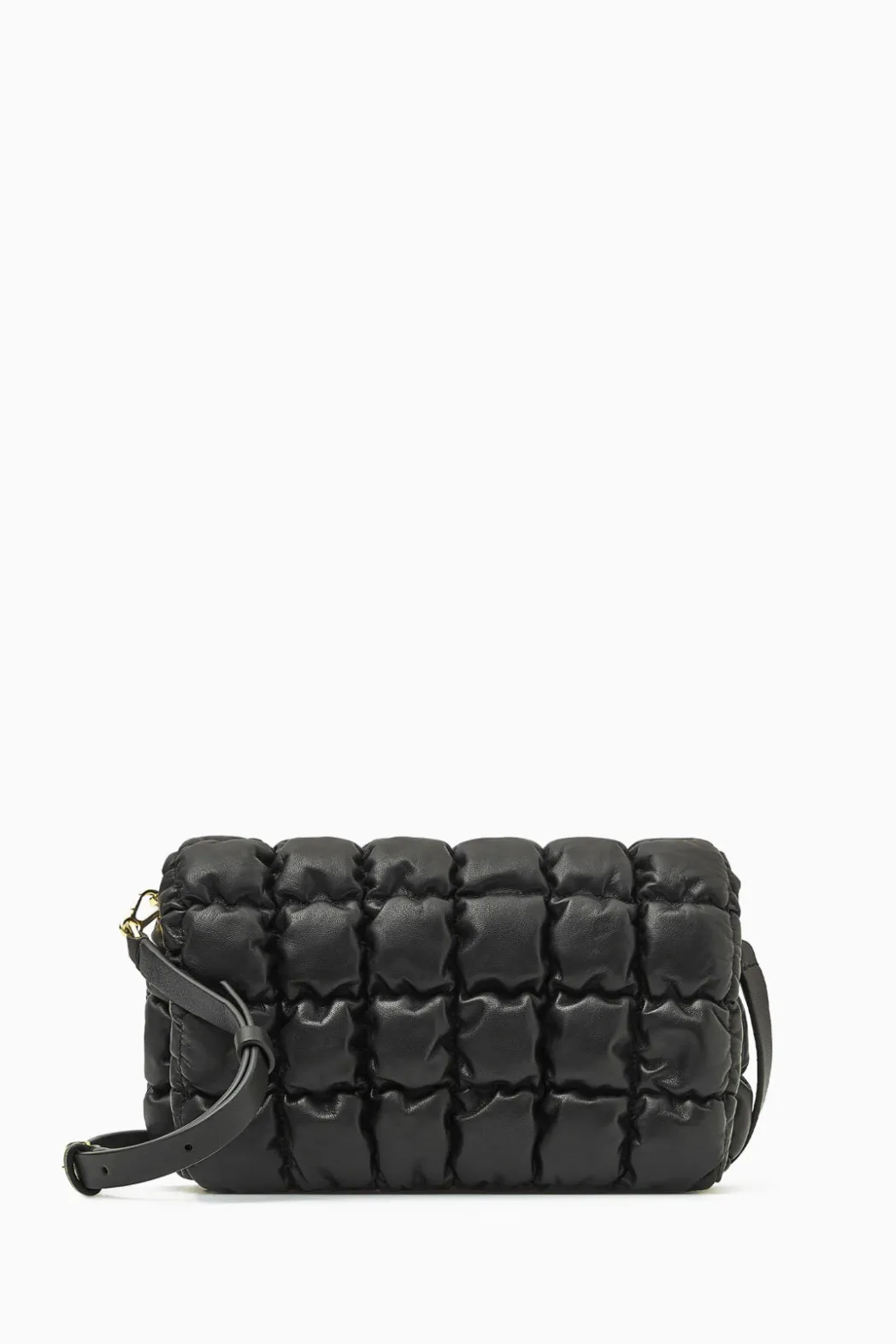 Best COS QUILTED CROSSBODY - LEATHER BLACK
