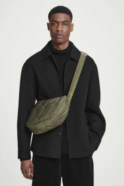 COS QUILTED CROSSBODY BAG - NYLON KHAKI