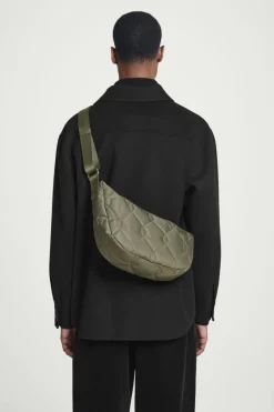 COS QUILTED CROSSBODY BAG - NYLON KHAKI