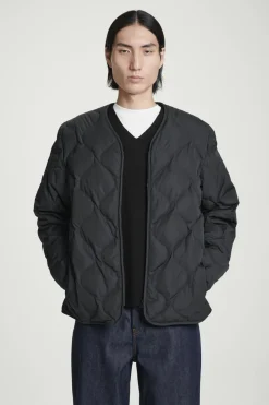 COS QUILTED DOWN LINER JACKET BLACK