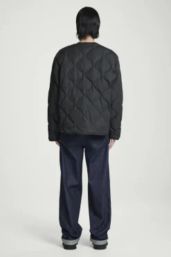 COS QUILTED DOWN LINER JACKET BLACK