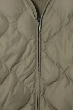 Best COS QUILTED DOWN LINER JACKET KHAKI