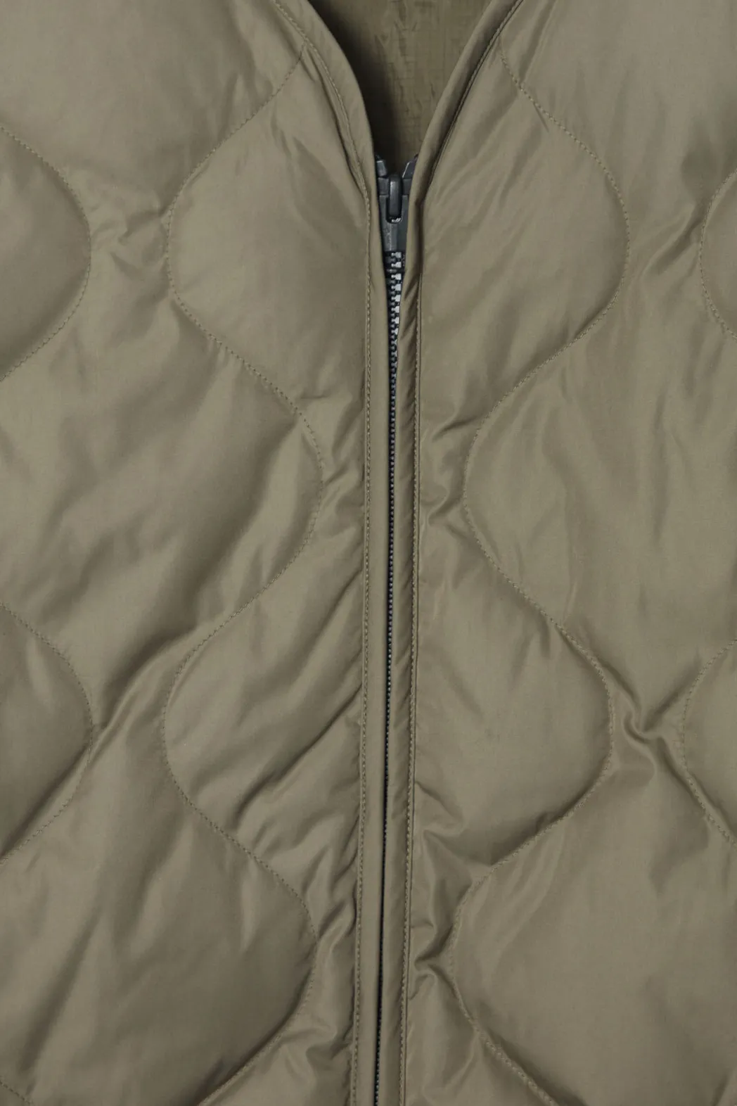 Best COS QUILTED DOWN LINER JACKET KHAKI