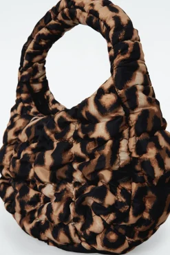 Sale COS QUILTED MICRO BAG LEOPARD