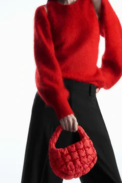 Clearance COS QUILTED MICRO BAG RED