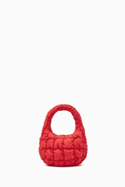 Clearance COS QUILTED MICRO BAG RED