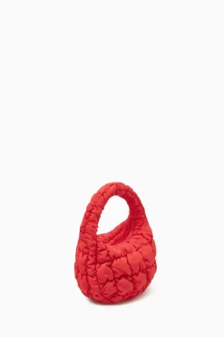 Clearance COS QUILTED MICRO BAG RED