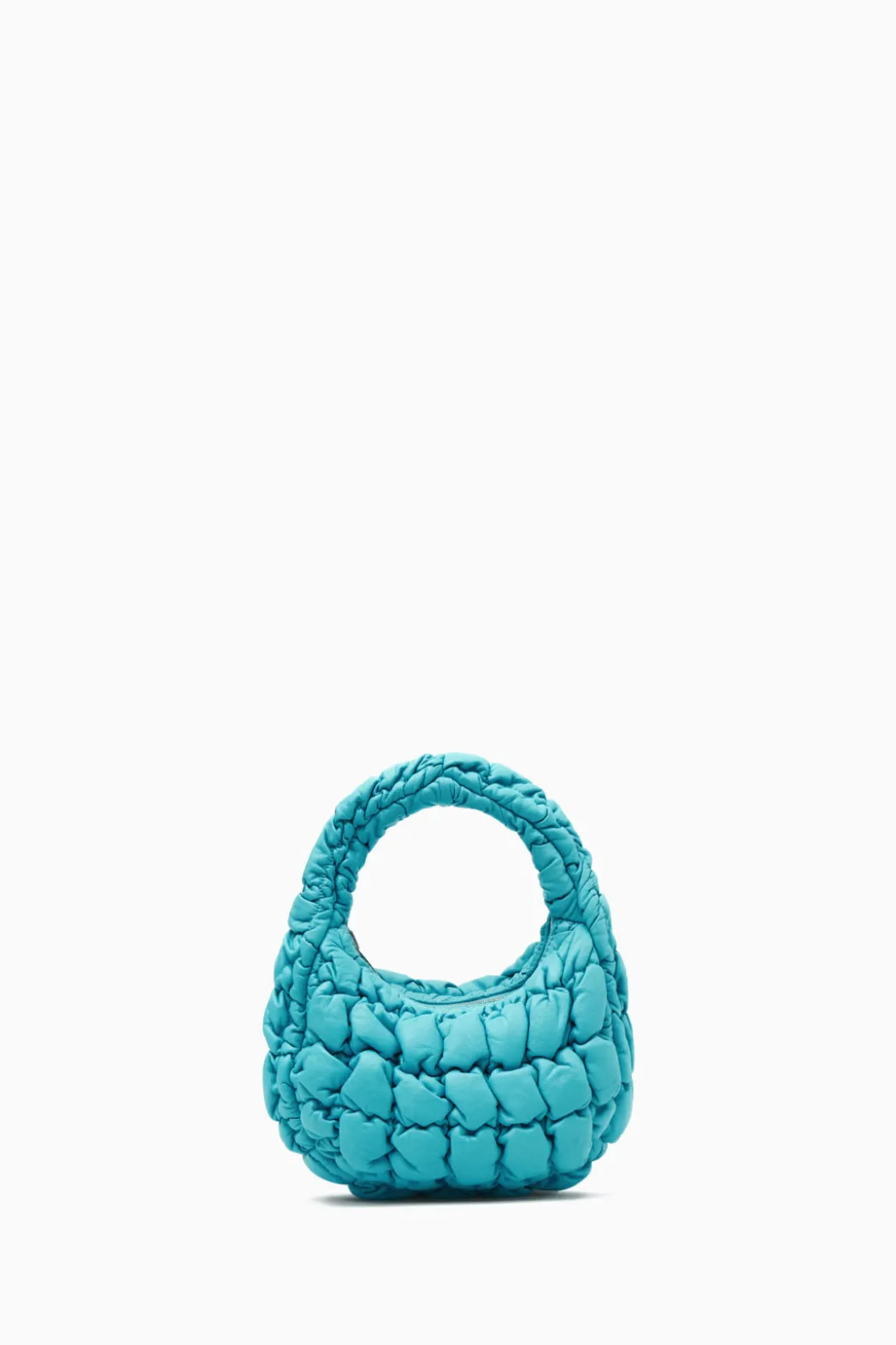 Outlet COS QUILTED MICRO BAG - LEATHER TURQUOISE
