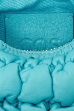 Outlet COS QUILTED MICRO BAG - LEATHER TURQUOISE