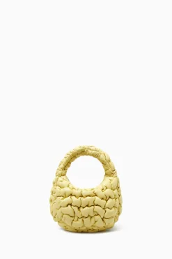 Hot COS QUILTED MICRO BAG - LEATHER LIGHT YELLOW