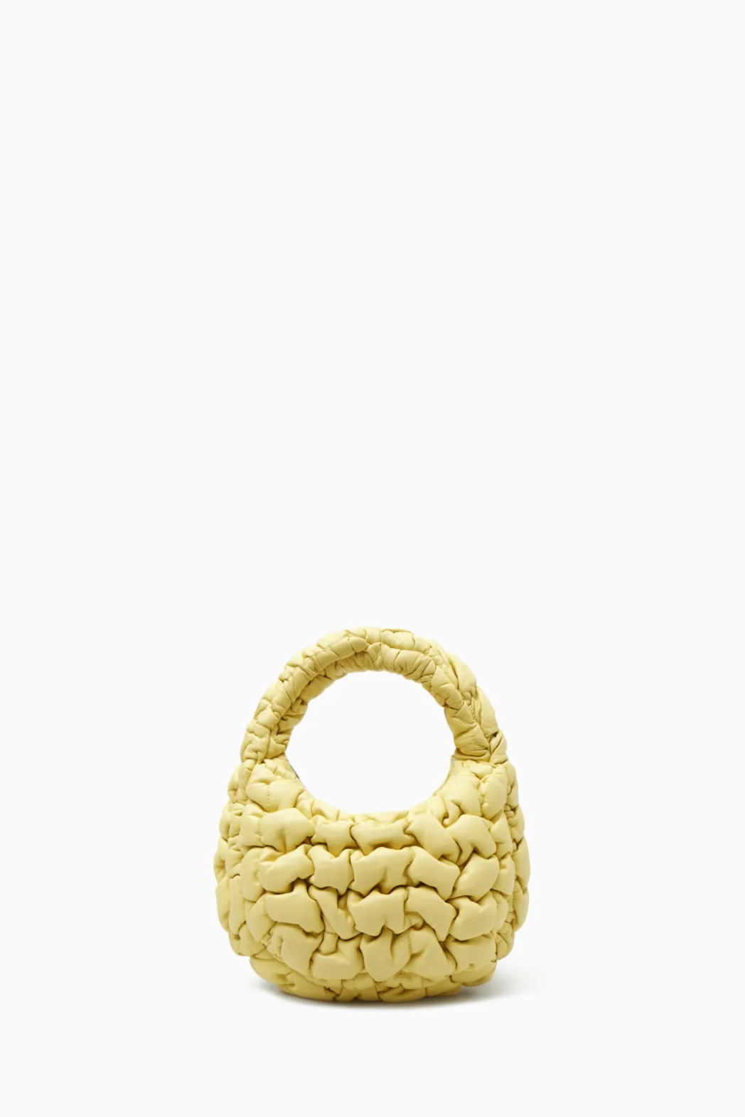 Hot COS QUILTED MICRO BAG - LEATHER LIGHT YELLOW