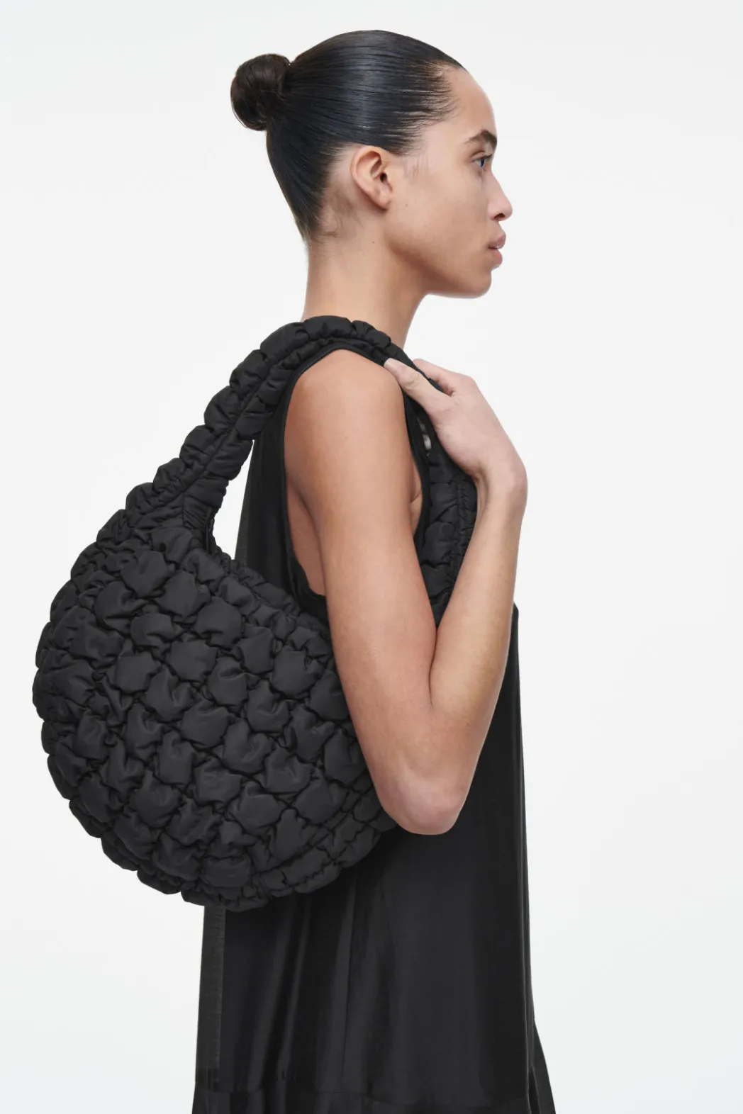 Clearance COS QUILTED MINI BAG BLACK